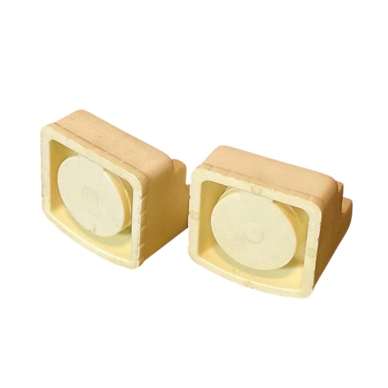 Fisher Price Little People 2pc White Stuffed Arm Chair Wing Char 1seat