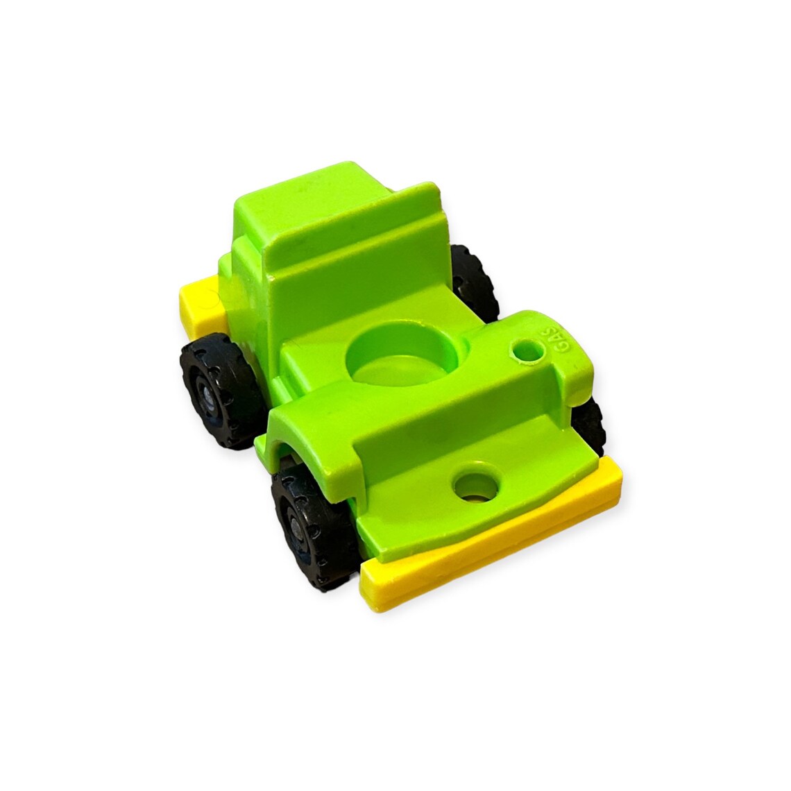Fisher Price Little People Lime Green Hauler Truck Rig Vehicle Vintage Toy Play Family Lift and