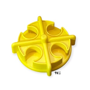 Fisher Price Little People HTF Mattel 1973 Yellow 4-Seat Merry-Go-Round  Vintage Toy Play Family School Playground Replacement Part