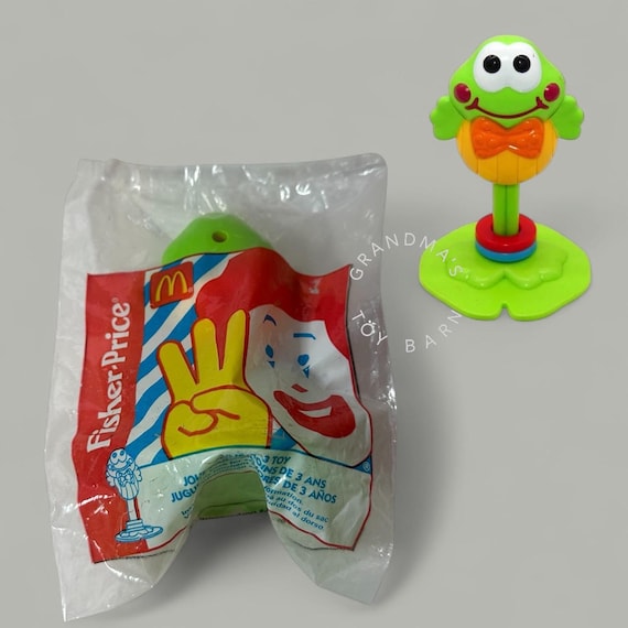 Vintage 1999 Mcdonald's Fisher Price Frog Rattle Toy| Little