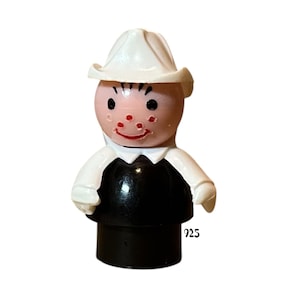 Fisher Price Little People Figure Fireman Firefighter Fire Man Dad Vintage Toy Play Family Village Fire House Main Street Replacement Parts