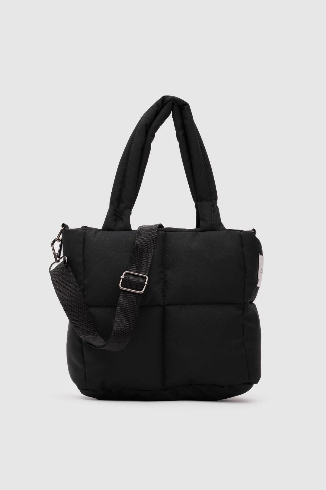 Quilted Waterproof Puffer Shoulder Bag, Quilted Puffer Bag, Winter Shoulder Bag, Crossbody Nylon