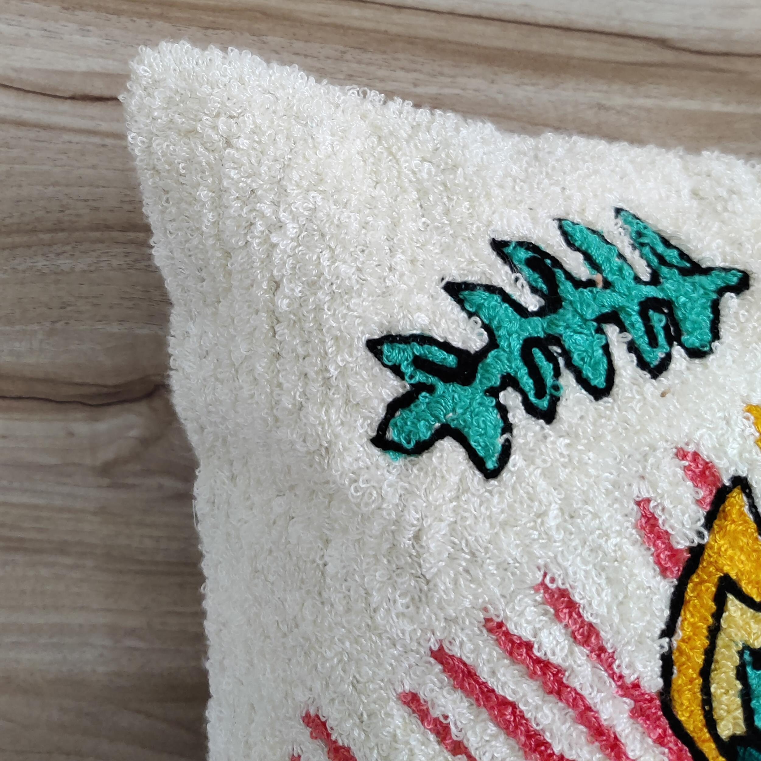 Red Yellow Turquoise Pink and Multi Color Crewel - Etsy