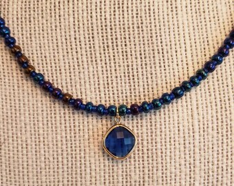 Semi-prescious Blue Necklace