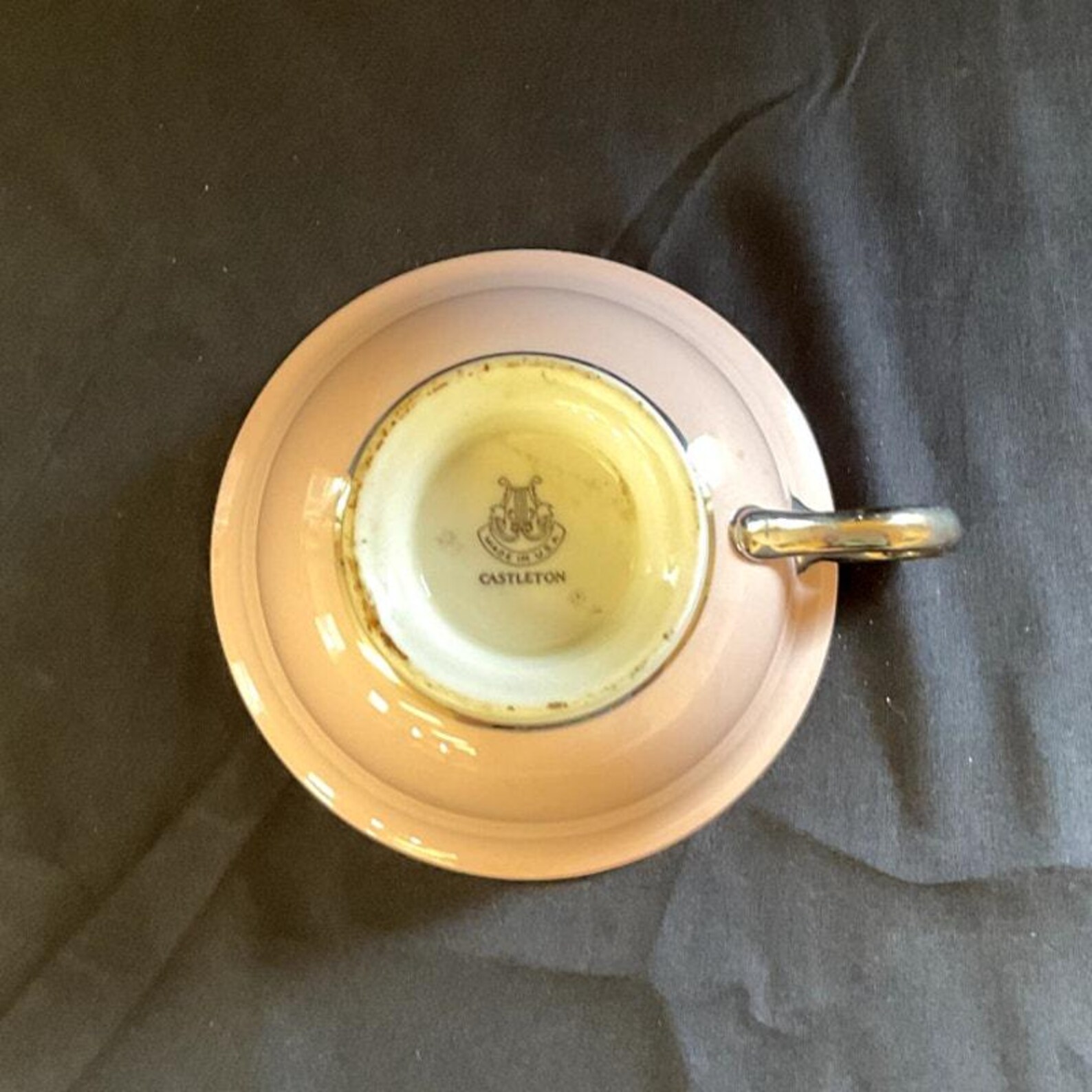 Shell Pink by Castleton Tea Cup and Saucer - Etsy