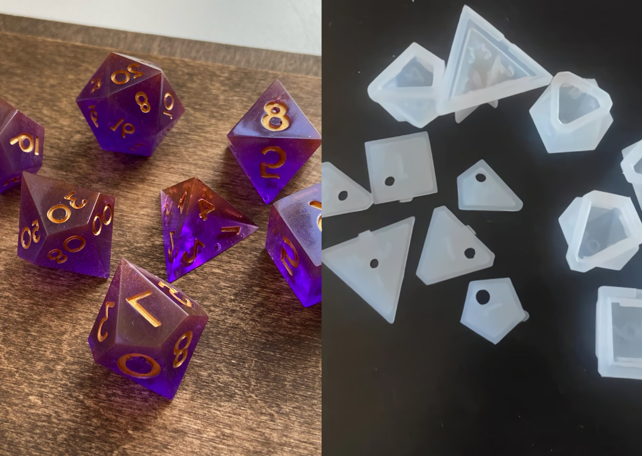 Dice mold silicone DND dice mold Etsy