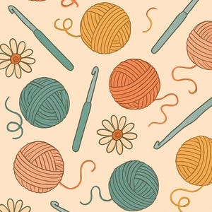Crochet Digital Image - Phone Wallpaper