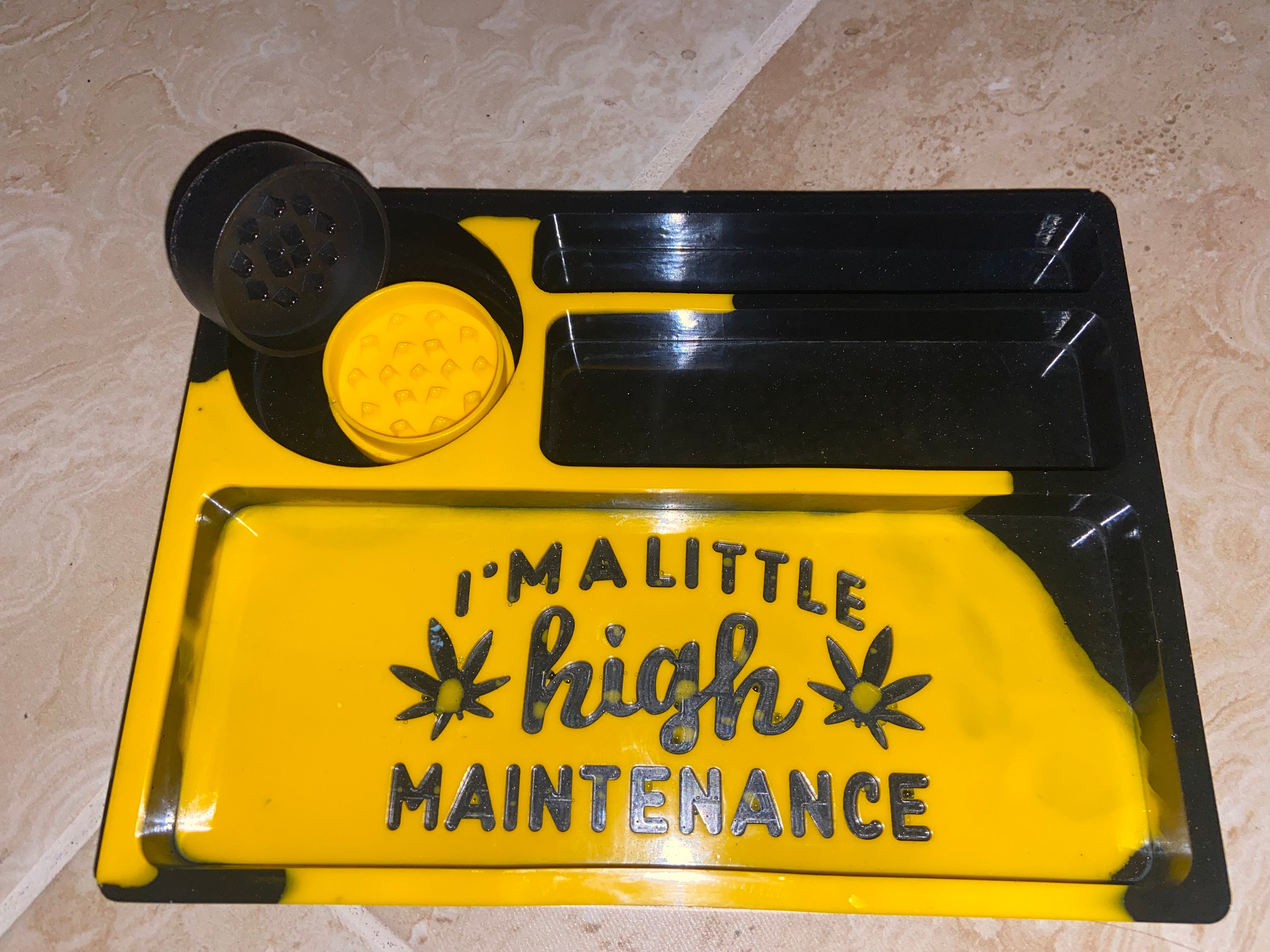 Resin rolling trays and grinder Etsy
