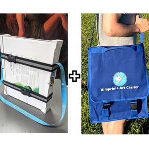Allaprima Art Big Panel Carrier + Bolsa de lona resistente às intempéries com fivelas