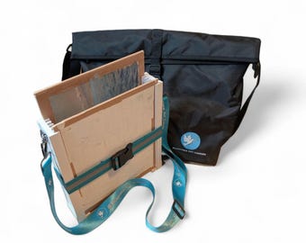 Allaprima Art Panel Carrier® + weerbestendige tas met verstelbare gesp en schouderriem