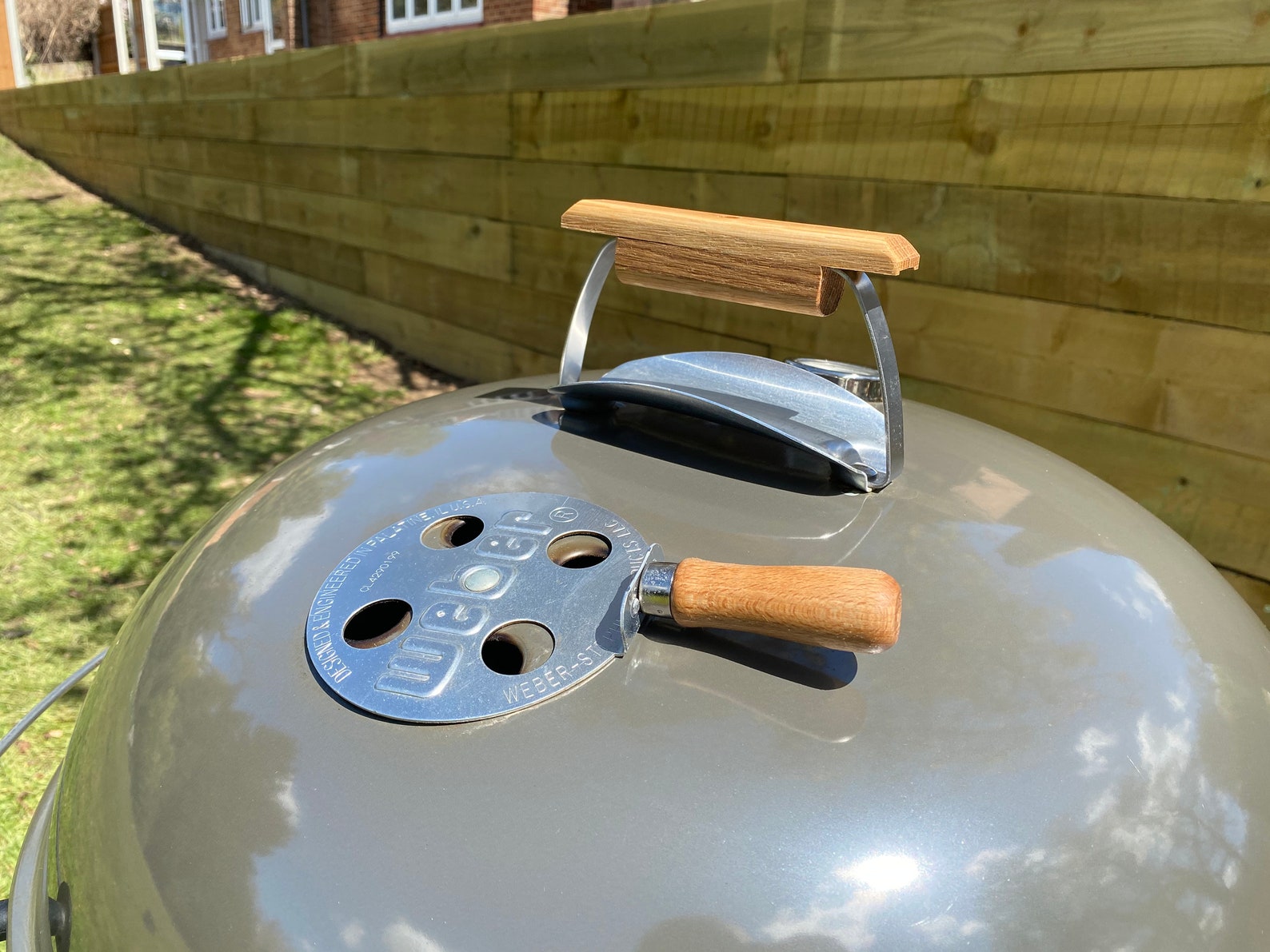 er Oak Wood Handle Kit and Vent Adjuster Etsy