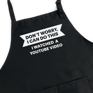 Funny Aprons for Men, Funny Guy Aprons, Aprons for Men, Mens Apron, BBQ Apron, Grill Apron for Men, Don't Worry I Can Do This Apron