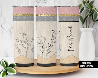 Custom Teacher Tumbler , Personalized teacher tumbler , Gift for teacher, Teacher tumbler , Teacher Appreciation Gift