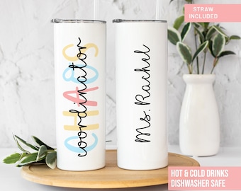 Chaos Coordinator Tumbler, Personalized Teacher Gift, Stainless Steel Cup
