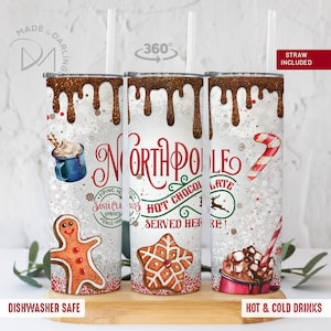 North Pole Hot Chocolate Tumbler: Christmas Travel Cup