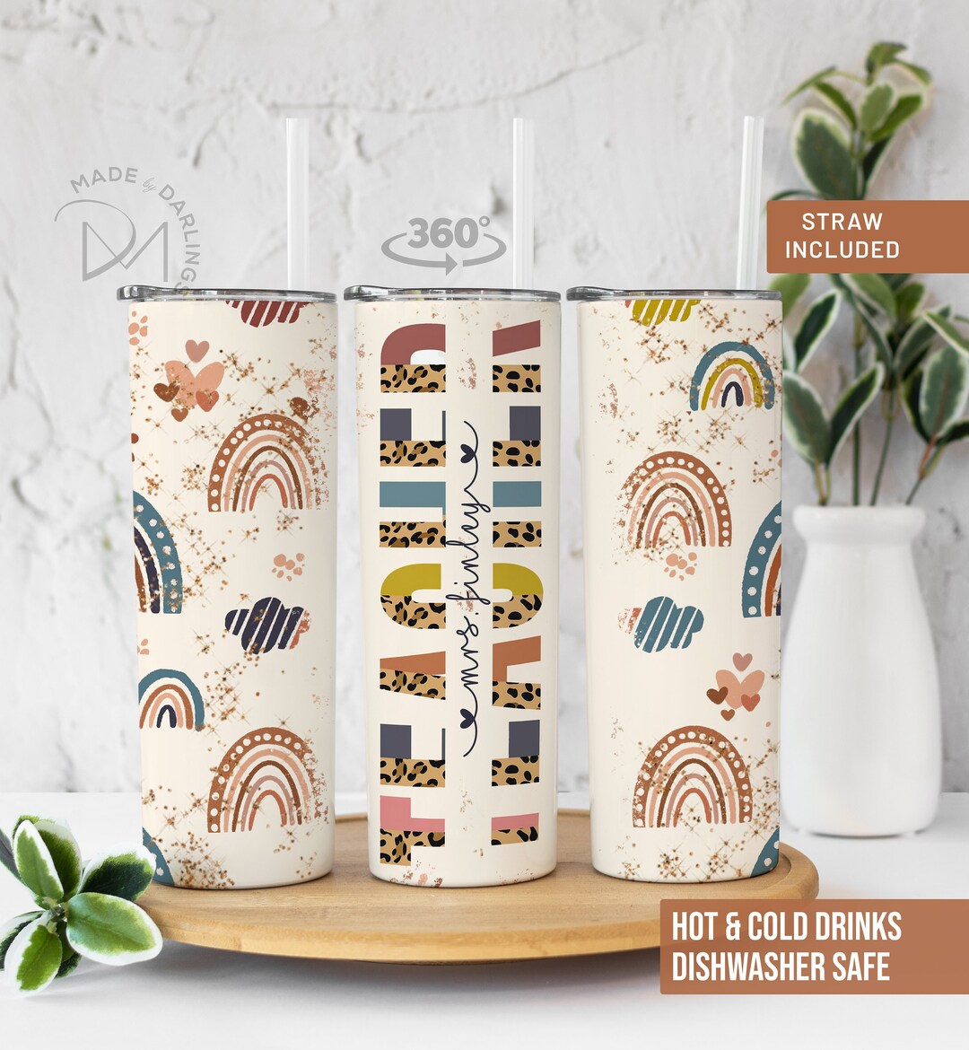 Custom Teacher Tumbler , Personalized Teacher Tumbler , Gift for