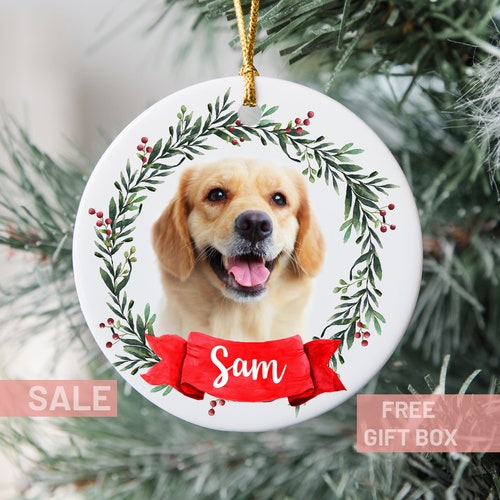 Personalized Pet Ornament, Pet Ornament, Gift for Dog Mom, Custom Cat Christmas Ornament, Pet Portrait Ornament