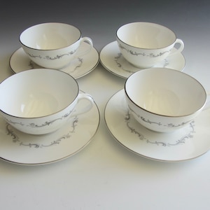 4 Royal Doulton &quot;Coronet&quot; Cups and Saucers