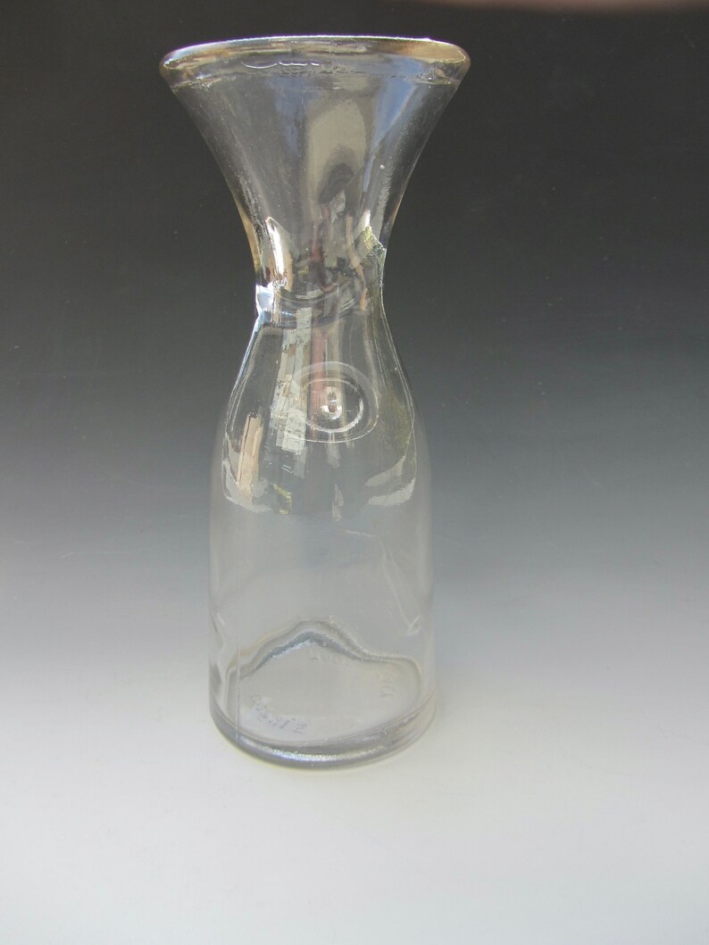 Vintage Italian Liter Glass Carafe Etsy