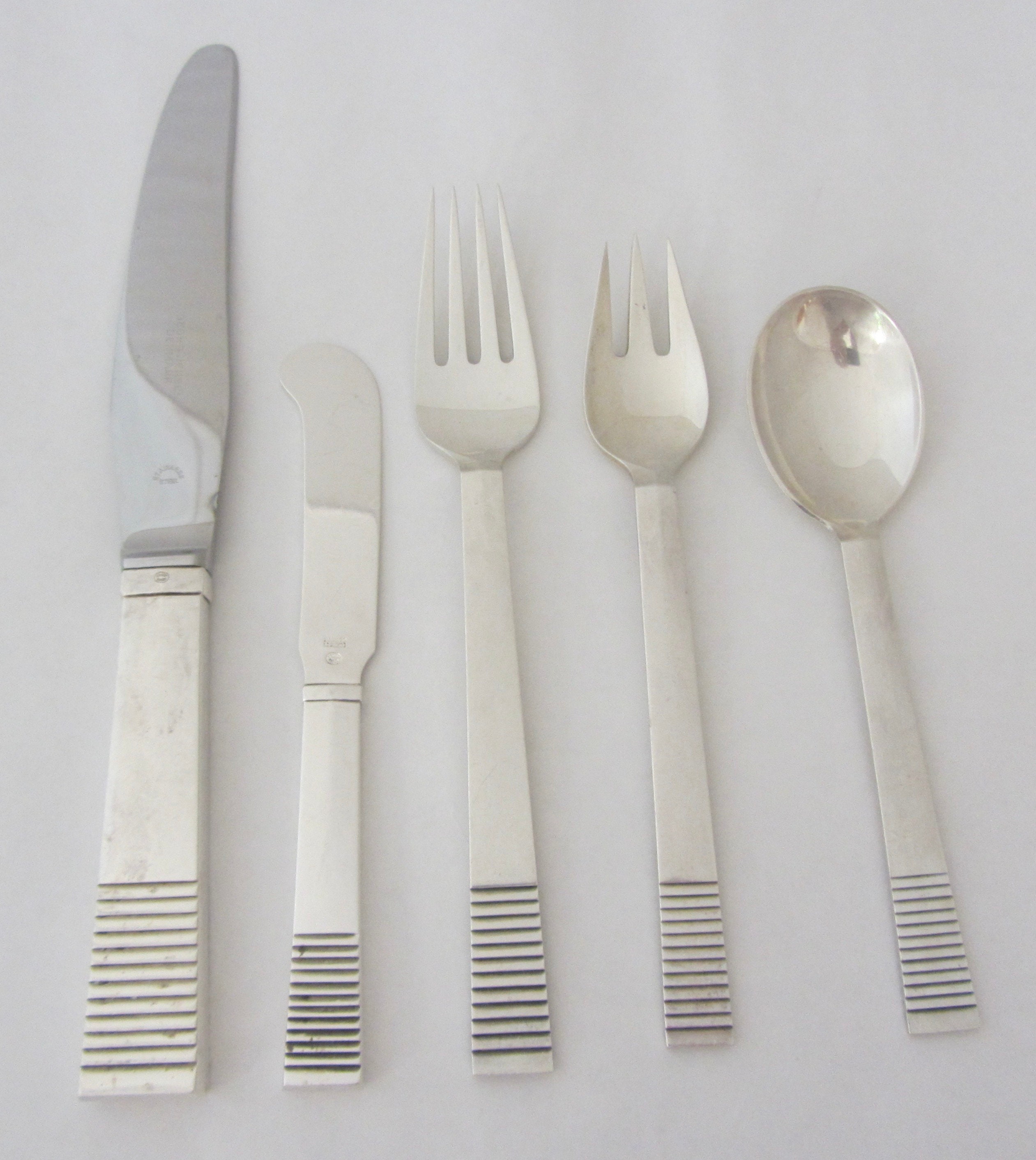 Jensen Sterling Silver Flatware One 5Pc. Place Etsy.de