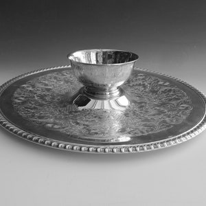 Silverplated Chip and Dip Serving Set