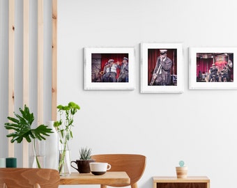 Set of 3 Photo Prints Musicians in New Orleans, New Orleans Photo Print Set, Musicians in New Orleans Photo Set, Saxophone Player Photo Set