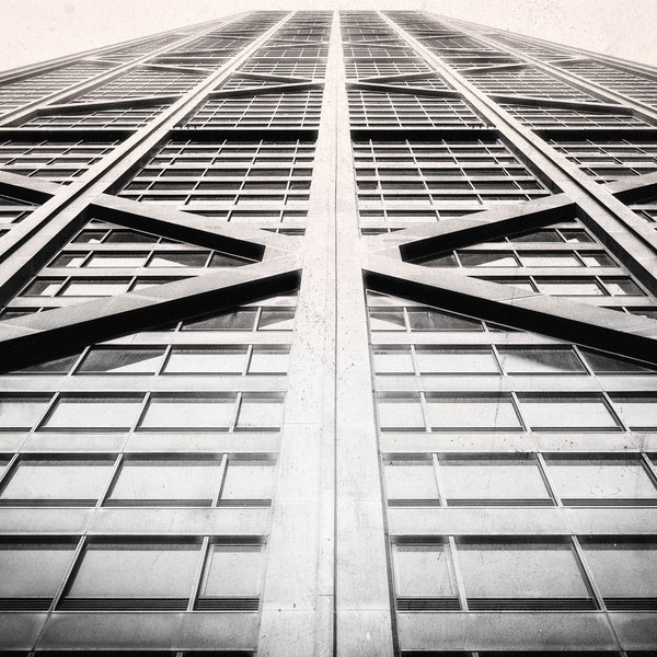 Chicago Architecture Photo Print, Chicago Photo Print Black and White, Chicago Architecture Digital Download, Chicago Photography