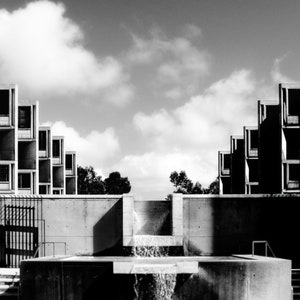 Salk Institute La Jolla, CA Photo Prints, La Jolla Photo Print, California Photography, Architecture Photography, Black & White Photo Prints