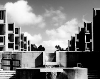 Salk Institute La Jolla, CA Photo Prints, La Jolla Photo Print, California Photography, Architecture Photography, Black & White Photo Prints
