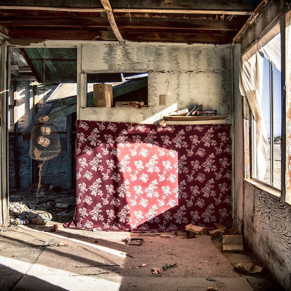 Award Winning Salton Sea Photo Print, Dilapidated House in Salton Sea, Abandoned House Photo Print, Abandoned Living Room Photo Print