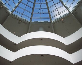 Guggenheim Museum New York Photo, Guggenheim Museum by Frank Lloyd Wright in New York, Frank Lloyd Wright Museum in New York Photo Print