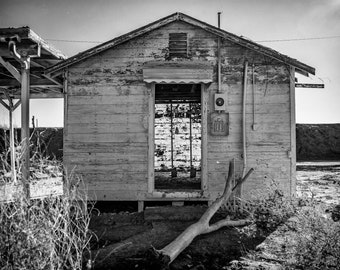 Black and White Photography, A Visceral Solitude, Abandoned Cabin, California Photo Prints, Abandoned Places, CA Art Prints, CA Desert Print