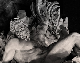 Poseidon Sculpture Photo Print, Roman Statues Photo Print, Poseidon Bust Photo, Poseidon Photo Print, Roman Sculpture Photo Print, Poseidon