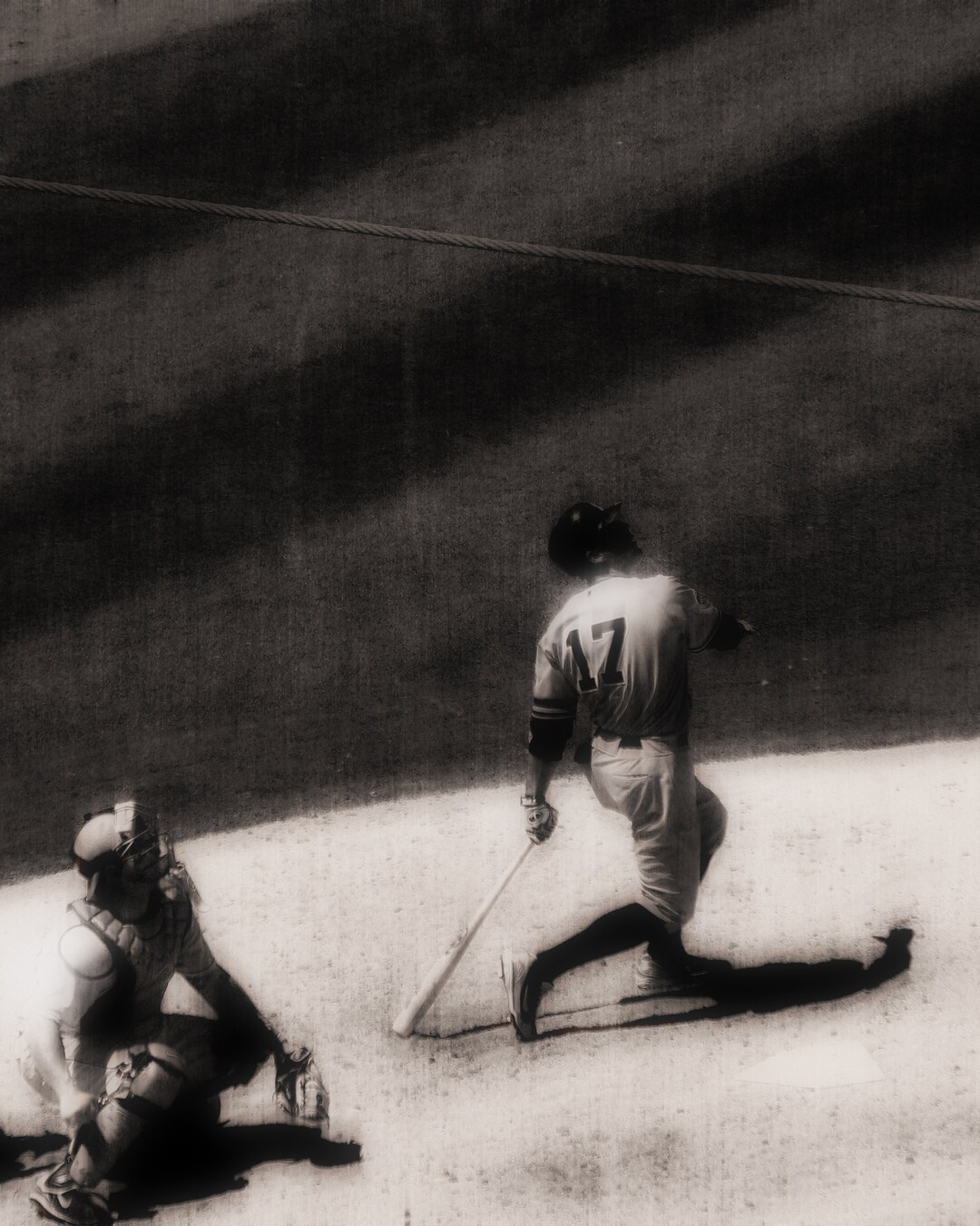 Vintage Baseball Photo Print, Catcher Baseball Game, Catcher Photo