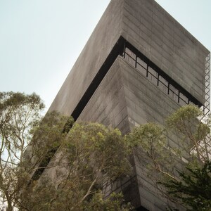 De Young Museum San Francisco fotoprint, architecturale fotoprint, De Young Museum fotoprint, Golden Gate Park De Young Museum foto