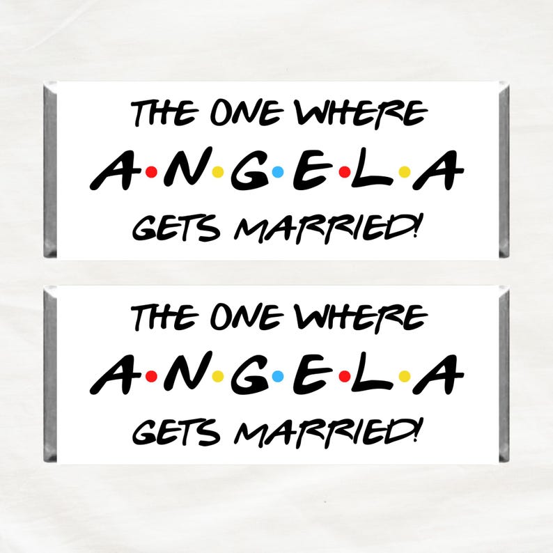 DIGITAL DOWNLOAD ONLY Friends Themed Bridal Shower Engagement Wedding ...