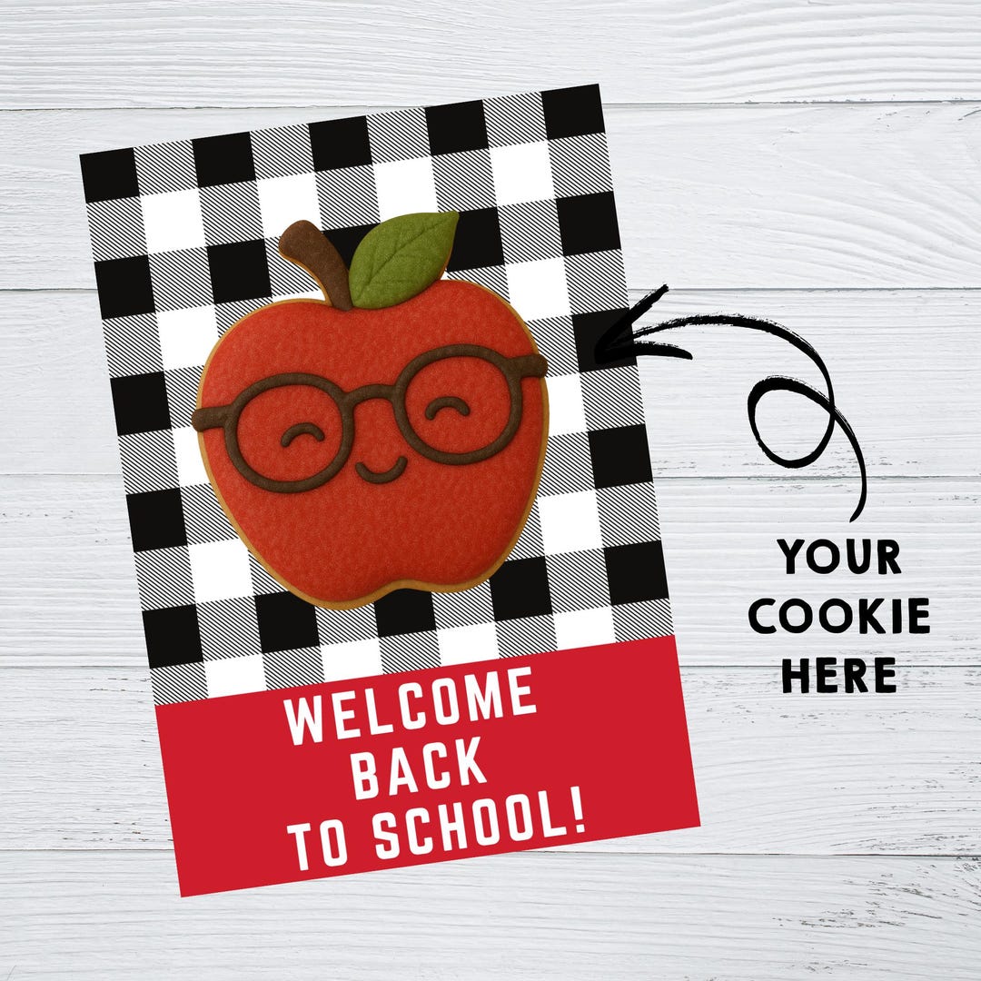 INSTANT DOWNLOAD Welcome Back to School Cookie Cards 3.5x5 - Etsy