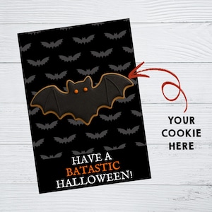 INSTANT DOWNLOAD Have A Batastic Halloween Cookie Cards 3.5x5