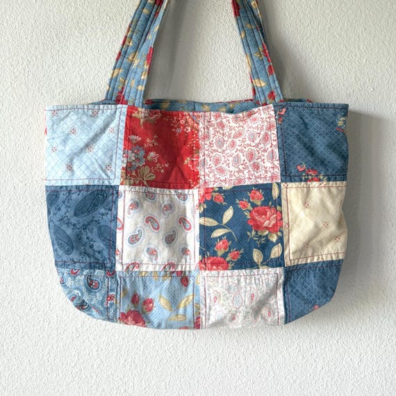 Handmade patchwork purse patchwork bag patchwork … - image 2