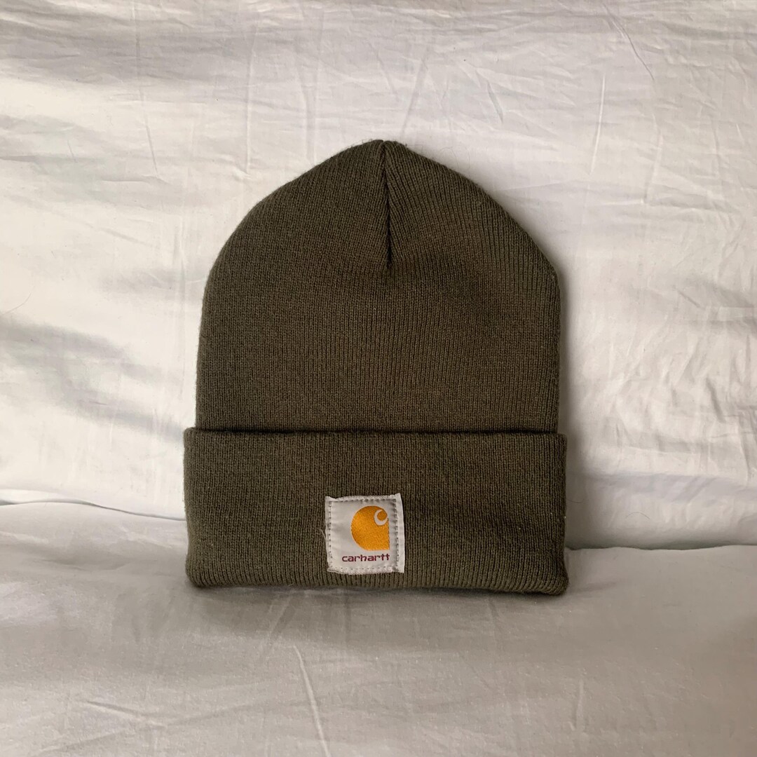 Carhartt Knit Beanie, Made in USA, One Size Fits Most acrylic brown type Vintage Second Hand main image 1