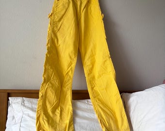 Vintage 70s carpenter pants yellow carpenter pants. Dee cee made in USA