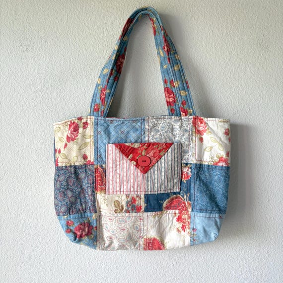 Handmade patchwork purse patchwork bag patchwork … - image 5