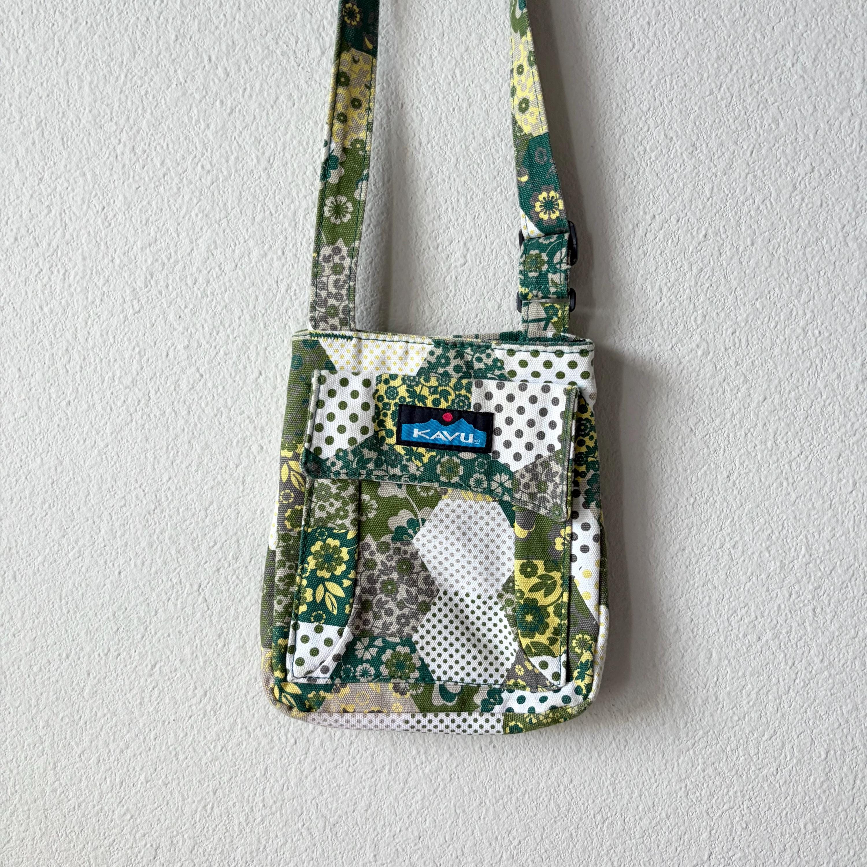 Kavu Knitsy Bitsy Sling Bag Strap Backpack Hiking Outdoors Crème Black Ivory Kavu Sling Bag - Etsy main image 3
