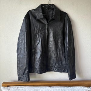 2000's Leather Jacket Men - Etsy
