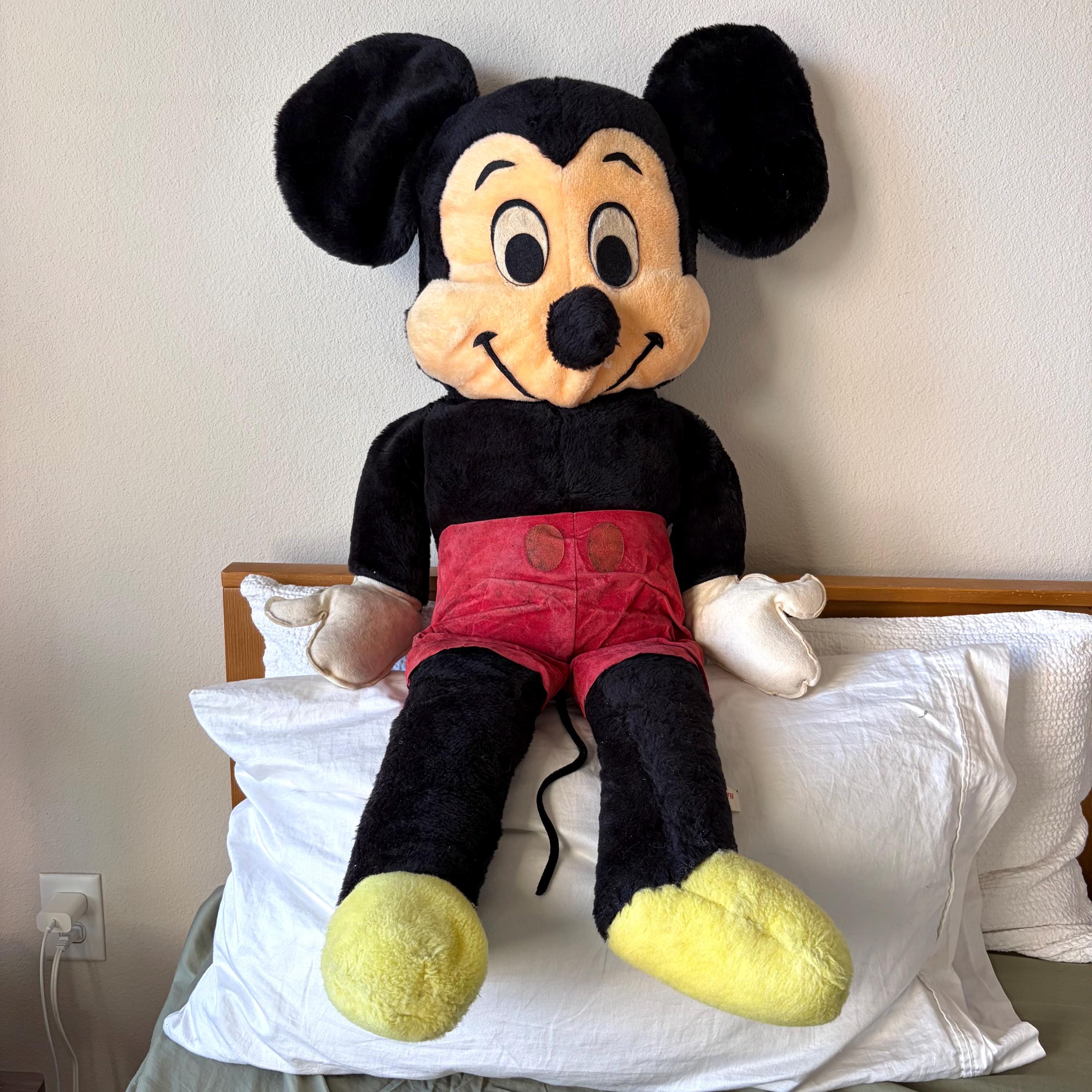 Vintage 1960s 1970s Huge Mickey Mouse Plushy Stuffed Animal
