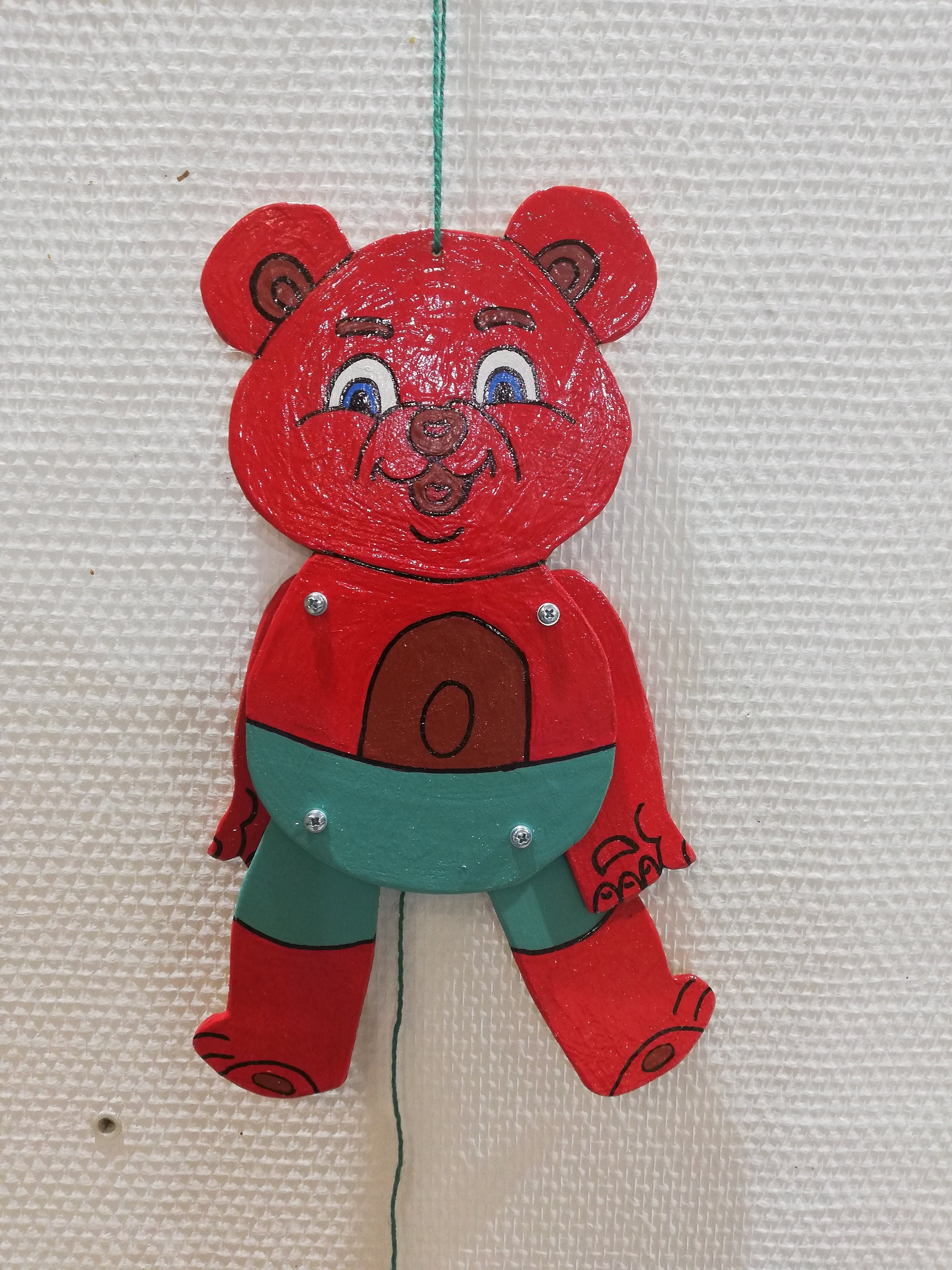 hampelmann spielzeug Hampelmann "LÖWE", Sperrholz, 28 cm hoch, handgemacht, lustiges