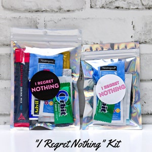 Adult Party Favors Complete With Supplies Hangover Kit Recovery Kit Wedding Bachelorette Party Birthday FREE CUSTOMIZATION image 5
