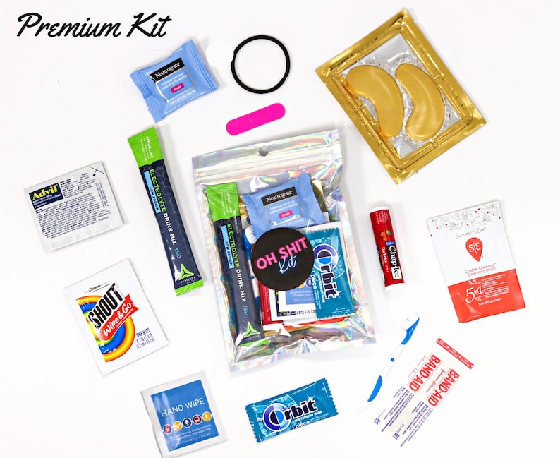 Adult Party Favors Complete With Supplies Hangover Kit Recovery Kit Wedding Bachelorette Party Birthday FREE CUSTOMIZATION image 3