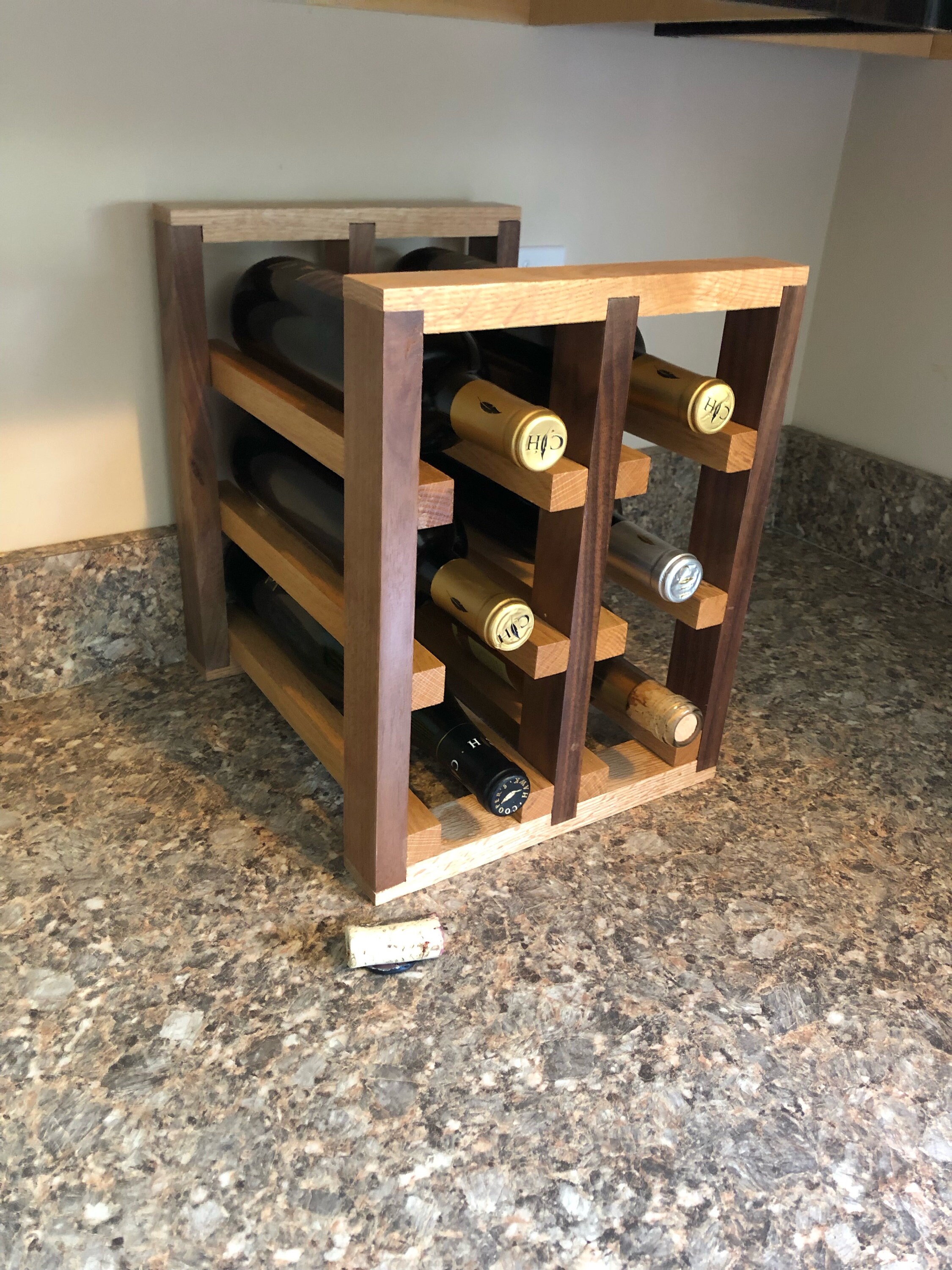 Wooden 6 Bottle Wine Rack Plans Only Etsy