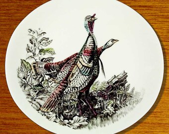 JOHNSON BROTHERS GAME BIRD PARTRIDGE LUNCHEON PLATE OVAL CREAM 9 3/8" X 8 5/8" 